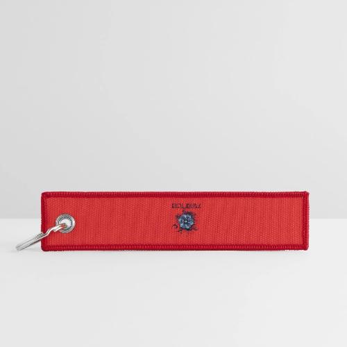 Flower Splash Blues - Jet Tag Keychain