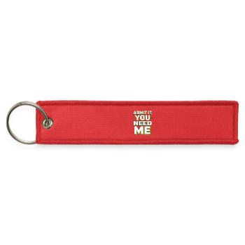 ER Nurse Admit It You Need Me Healthcare Worker - Jet Tag Keychain - red - Front