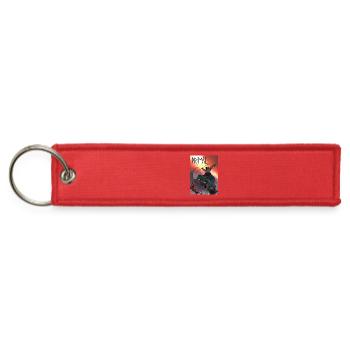 Primal Dawn Rider on Dino - Jet Tag Keychain - red - Front
