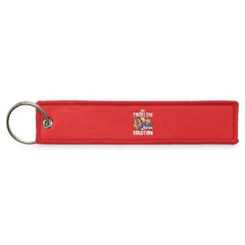 Paramedic Instructor My Problem My Pictogram Dad - Jet Tag Keychain - red - Front
