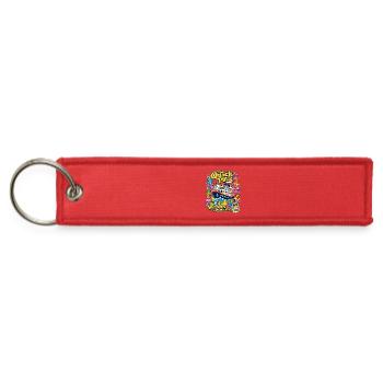 Quack Pack: We lost all our ducks! - Jet Tag Keychain - red - Front