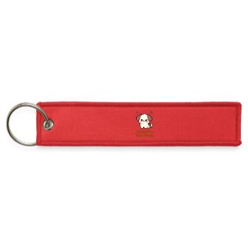 Zoomies And Naps Puppy - Jet Tag Keychain - red - Front