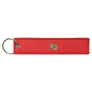 Live Slow Bloom Wild Cottagecore Design - Jet Tag Keychain - red - Front