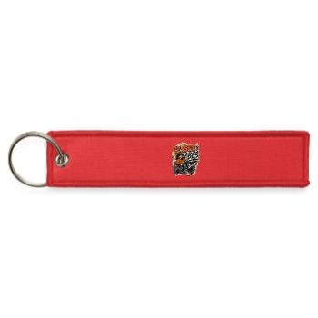 Classic Vibes Retro Music Style - Jet Tag Keychain - red - Front