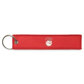 Certified Silly Goose Cartoon - Jet Tag Keychain - red - Front