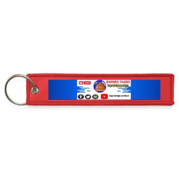 Awaiting design details - Jet Tag Keychain - red - Front