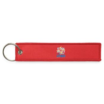 Cool Saying Gift My Mom Said I'm a Superhero - Jet Tag Keychain - red - Front