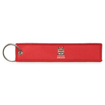 I Speak Fluent Sarcasm Witty Fox Quote - Jet Tag Keychain - red - Front