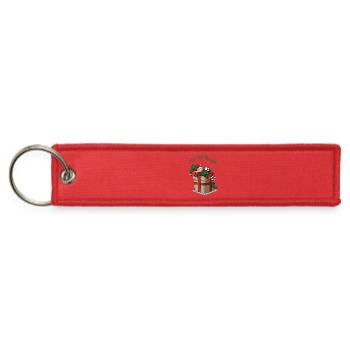 Elf on Break Cozy Coffee Moment - Jet Tag Keychain - red - Front