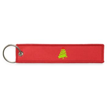  Christmas Tree - Jet Tag Keychain - red - Front