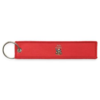 Dear Naughty – Santa Is Watching - Jet Tag Keychain - red - Front
