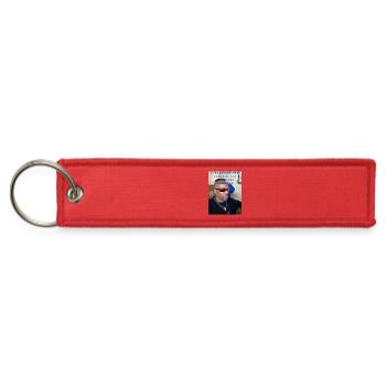 Online entrepreneur/work at home business  - Jet Tag Keychain - red - Front