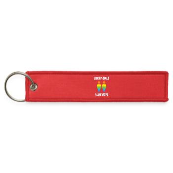 Sorry Girls I Like Boys - Jet Tag Keychain - red - Front