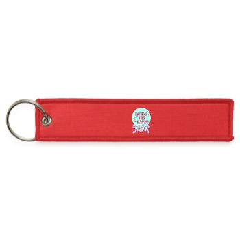 Queer Joy Glows - Jet Tag Keychain - red - Front