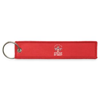 Gym Lover Gym Rat - Jet Tag Keychain - red - Front