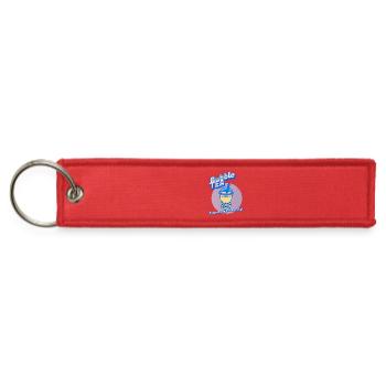Bubble Tea Anxiety Relief - Jet Tag Keychain - red - Front