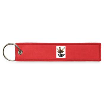 The Cutest Baby In The World Is Here - Funny Bee R - Jet Tag Keychain - red - Front