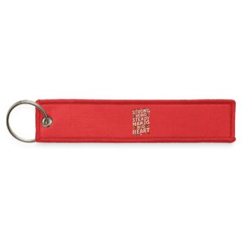 ER Nurse Strong Mind Steady Hands Emergency Nurse - Jet Tag Keychain - red - Front
