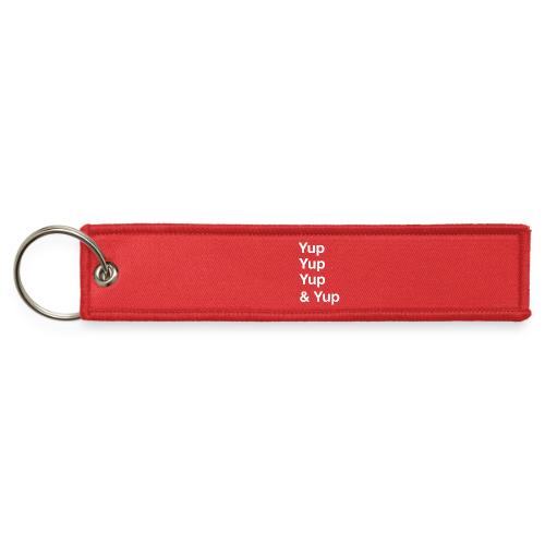 Yup, Yup, Yup & Yup - Jet Tag Keychain