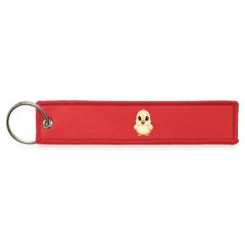 Chickie Charm Duckling - Jet Tag Keychain - red - Front