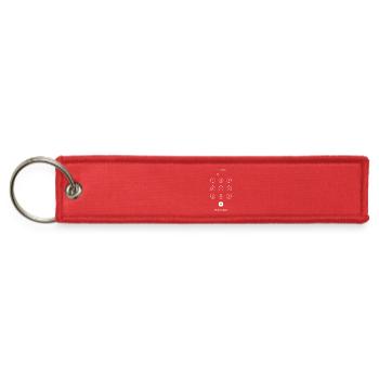 Unlock Me Challenge – Cool Minimal Lock Screen Art - Jet Tag Keychain - red - Front