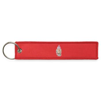 Kawaii Bubble Tea Skater - Jet Tag Keychain - red - Front
