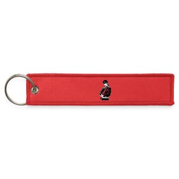 Crimson Blade: Blindfolded Samurai - Jet Tag Keychain - red - Front