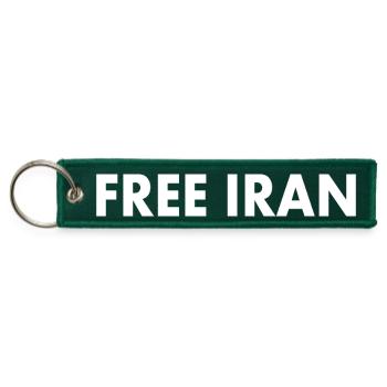 Free iran - Jet Tag Keychain - hunter green - Front