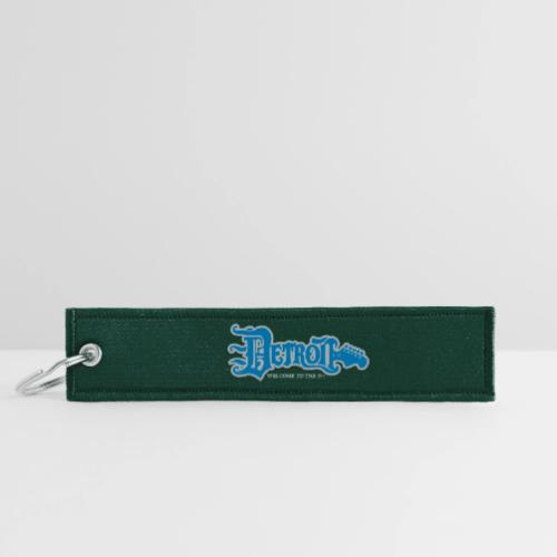 WTTD GUITAR BLUE SILVER REG FONT - Jet Tag Keychain