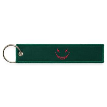 Dark Smile - Jet Tag Keychain - hunter green - Front