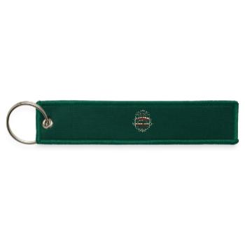 70th Birthday Gifts February 1953 Vintage - Jet Tag Keychain - hunter green - Front
