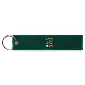 Clinical Nurse Stethoscope Decor National Nurses - Jet Tag Keychain - hunter green - Front