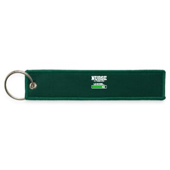 Nurse in Progress Nursing Student National Nurses - Jet Tag Keychain - hunter green - Front