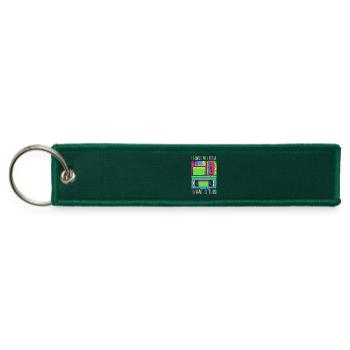 I Have No Idea What This Is Classic Music - Jet Tag Keychain - hunter green - Front
