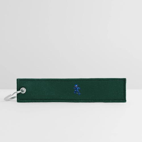 Angry Blue Alien - Jet Tag Keychain