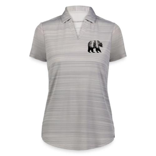 Evergreen Bear Silhouette - Augusta Sportswear Ladies` Pursuit Polo
