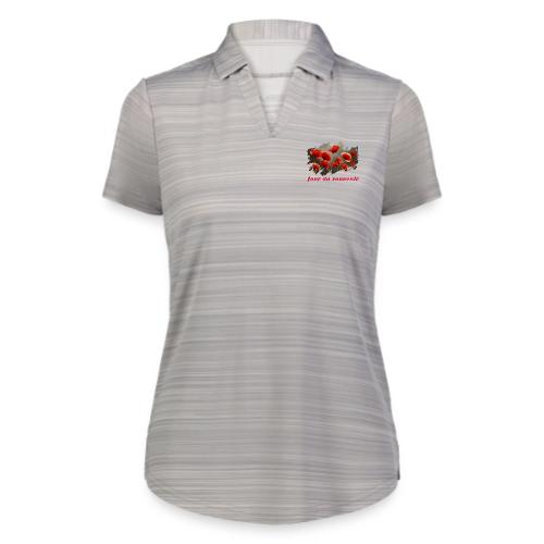Remembrance Day with Poppies - Augusta Sportswear Ladies` Pursuit Polo