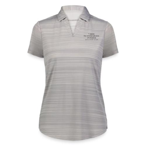 Christmas Commercialization Ladies T - Augusta Sportswear Ladies` Pursuit Polo