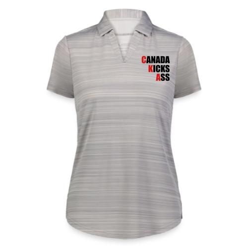 Canada Kicks Ass Vertical - Augusta Sportswear Ladies` Pursuit Polo