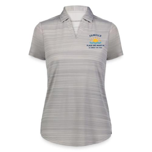 Family Beach Shirt – Plage des Martin Design - Augusta Sportswear Ladies` Pursuit Polo
