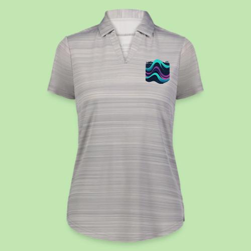 Abstract Wavy Ocean Pattern - Augusta Sportswear Ladies` Pursuit Polo