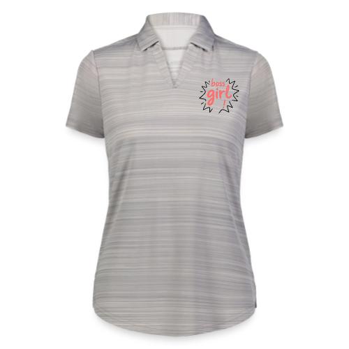 Boss Girl Bold Feminist Statement - Augusta Sportswear Ladies` Pursuit Polo