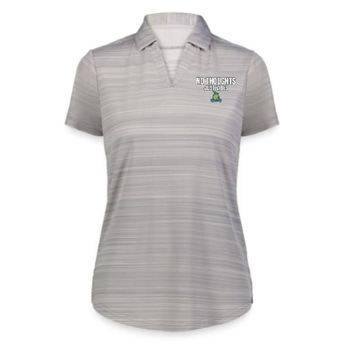 No Thoughts Just Vibes Funny Frog Shirt - Augusta Sportswear Ladies` Pursuit Polo