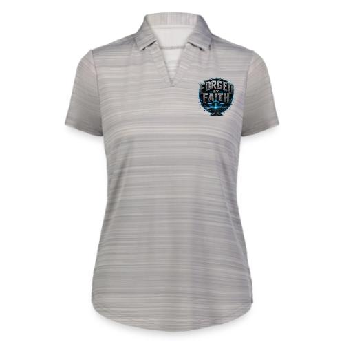 Forged By Faith Cyan Design - Augusta Sportswear Ladies` Pursuit Polo