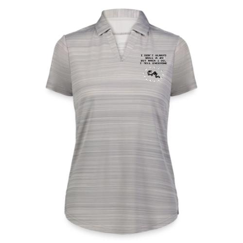 I Don't Always Roll a 20 D&D T-Shirt | Retro 8-Bit - Augusta Sportswear Ladies` Pursuit Polo