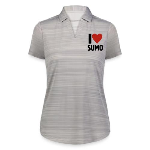 I Love Sumo – Bold Minimalist Sumo Wrestling Fan - Augusta Sportswear Ladies` Pursuit Polo