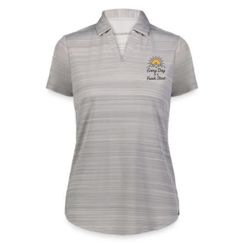 Inspirational Mountain Sunrise Motif - Augusta Sportswear Ladies` Pursuit Polo