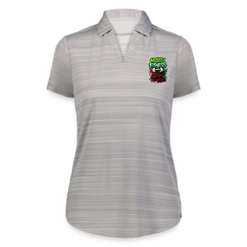 Merry Fitness Christmas Gym Humor - Augusta Sportswear Ladies` Pursuit Polo