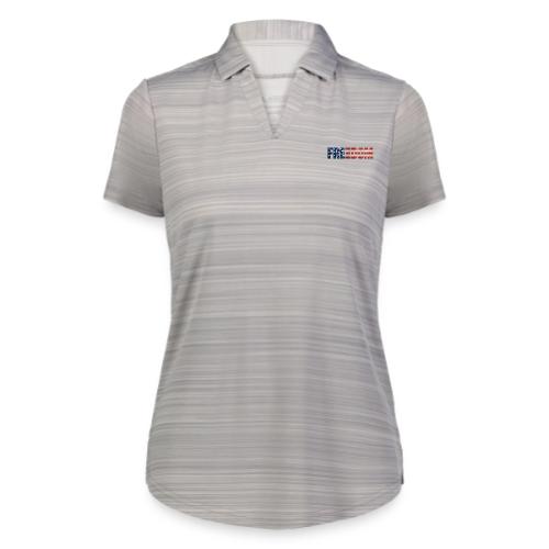 Freedom American Flag Distressed Patriotic Shirt - Augusta Sportswear Ladies` Pursuit Polo