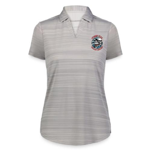 Stormy Seas Skull Pirate Ship Nautical Ocean Waves - Augusta Sportswear Ladies` Pursuit Polo